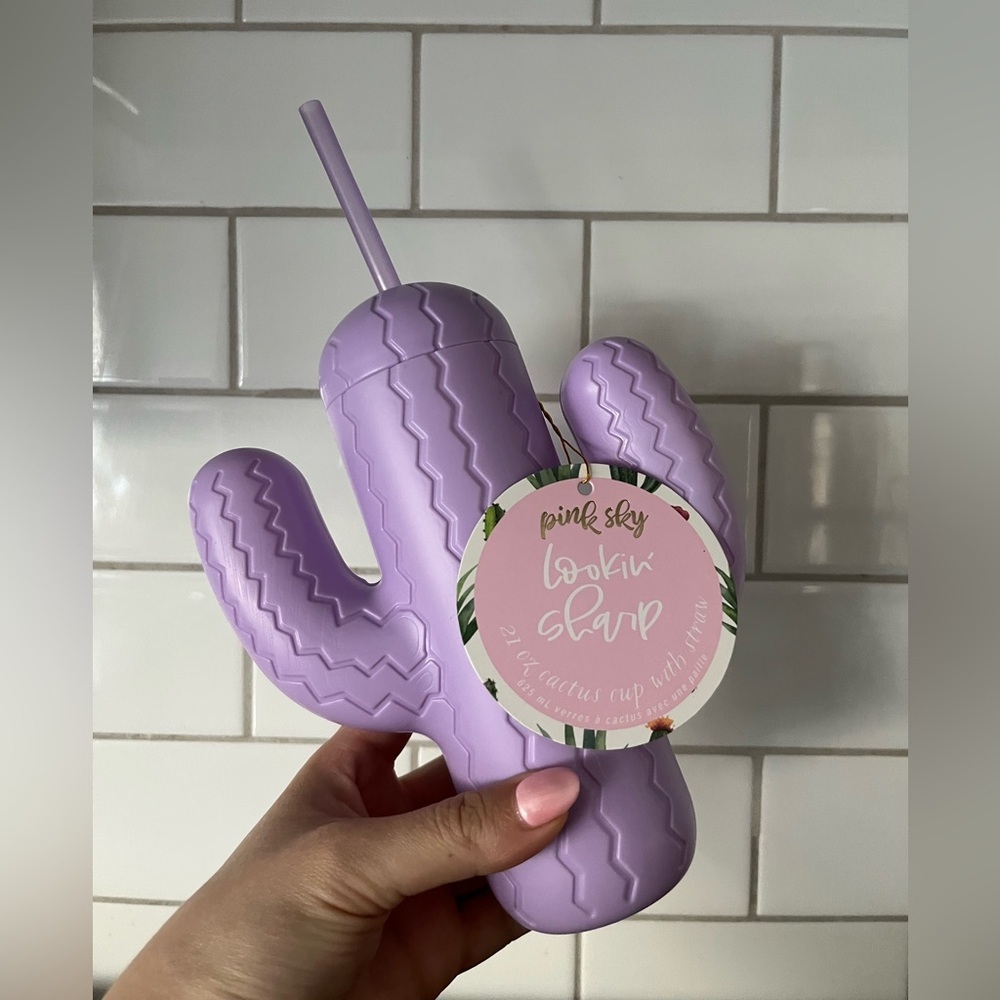 NWT Purple Cactus Tumbler